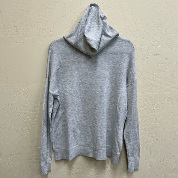 Cashmere Blend Gray Women's Hoodie Size Medium - Picture 2 of 4